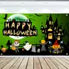 Amazon Nuevo Banner de Halloween Decoración de Fiesta del Festival Fantasma Cortina de Puerta Bandera Tela de Fondo para Bandera Se Puede Hacer