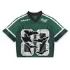 2026 Camiseta Deportiva Retro de Comercio Exterior Transfronteriza Personalizable Estilo Europeo y Americano Holgada Cuello en V Camiseta de Fan para Jóvenes Hombres y Mujeres