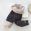 Leggings de invierno para niñas, forrados de polar y engrosados para abrigar, pantalones de polar elegantes y versátiles para niños para usar al aire libre