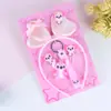 Comercio Exterior Transfronterizo Kuromi Unicornio Diadema Antideslizante Accesorios para el Cabello Lindo Dibujo Animado Set de Llavero de Diadema de Princesa para Niños