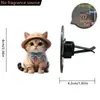 Lindo Clip de Perfume para Ventilación de Coche de Gato Gatito Acrílico Decoración de Coche Accesorio de Interior Adorno de Fragancia