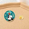Broche Original de Dibujos Animados Lindo Lo Que Quieres Koi Estudiante Creativo Panda Conejo Thunderpin Hebilla para Mochila Insignia