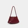 Bestseller de transmisión en vivo: bolso de axila tejido hecho a mano auténtico para mujer, 2026 versátil bolso de mano y de hombro con diseño de letras