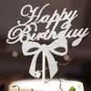 Tarjeta de Pasteles de Boda CUMPLEAÑOS Brilla FELIZ CUMPLEAÑOS Bandera de Postre/Arreglo de Mesa de Postres