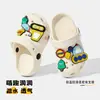 Zuecos de Verano para Niños para Uso en Casa, Diseño de Excavadora DIY, Suela Suave Antideslizante de Eva, Ecológicos, Lindas Sandalias de Dibujos Animados para Bebé
