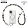 Cordón Desmontable para Teléfono Móvil Multifuncional Tres en Uno Cruzado Cuerda para Teléfono Móvil Colgante para Cuello Muñeca Anti-Pérdida Cordón para Funda de Teléfono Móvil