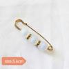 Artefacto para la cintura de los pantalones pasador de cintura broche anti-exposición broche de corsage de alta gama joyería hebilla de broche de perlas