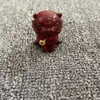 Talla en Madera de Sándalo Rojo Juego Completo de 12 Animales del Zodiaco Manijas Lindos Adornos Curativos de Escritorio Manijas Antiguas para Atracciones Turísticas