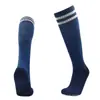 Calcetines de Fútbol, Tubo Largo, Calcetines con Suela de Toalla Engrosada, Calcetines de Fútbol para Adultos, Absorbentes de Sudor, Calcetines Deportivos Antideslizantes, Calcetines Rayados Hasta la Rodilla para Niños