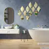 Pegatinas de Pared Acrílicas Populares en Forma de Gota de Agua Transfronterizas Autoadhesivas Sin Taladro Pegatinas de Espejo Decoración de Pared de Fondo para Sala de Estar, Dormitorio, Sofá