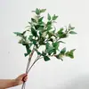 Flores Artificiales con Hojas de Yang, Shanling, Hibisco Silvestre, Exhibición para Mesa de Comedor de Sala de Estar Estilo Chino, Ramo de Mano para Boda al Aire Libre