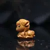 Escultura em Madeira de Cipreste Pônei Fofo Animal de Madeira Maciça Peça de Mão Cavalo do Zodíaco Desenho Animado Decoração Pequena para Casa Decoração de Mesa