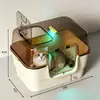 Caixa de Areia para Gatos Extra Grande Totalmente Fechada com Tampa, Vaso Sanitário para Gatos com Esterilização UV, Suprimentos para Animais de Estimação da Fábrica de Origem