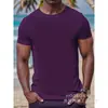 [Camiseta de Algodão Tamanho Europeu] Pronta Entrega Exportação Solta Cor Lisa Manga Curta Moda Gola Redonda Masculina e Feminina Básica Manga Curta