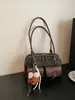 Bolsa de Almofada Simples Moda Retrô Transfronteiriça Outono e Inverno Casual Xadrez Nicho Tendência Temperamento Versátil Bolsa de Ombro Axila