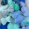 Paquete de Prueba Aleatorio de Hilo Mezclado a Mano "Hilo de Bola Pequeña de un Solo Hilo" 1Luna Mohair Visón Lana Algodón Hilo para Journaling