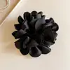 Goma para el pelo satinada con flor tridimensional suave estilo coreano para mujer, sujetador de coleta de alta gama, goma para el pelo
