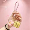 Pingente de ouro 999 puro, "Feliz Aniversário, Fique Rico, Fique Bonito," novo chaveiro, pingente para celular e bolsa, pequeno acessório