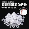 Cuentas separadoras transparentes de silicona al por mayor para accesorios de pulseras DIY, almohadillas separadoras de perlas de cristal, anillos de posicionamiento de cuentas de silicona