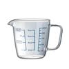Copo medidor de vidro para leite com escala, copo medidor de vidro para confeitaria, copo transparente com tampa, ideal para café da manhã ou leite, próprio para micro-ondas.