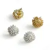 Pendientes de Fuegos Artificiales Pequeños Japoneses y Coreanos Mochen Diseño de Nicho de Moda Elegante Aguja de Plata S925 Pendientes Versátiles Diarios Chapados en Cobre Dorado