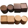 Posavasos Creativo de Madera Maciza Grabado de Logo Bandeja de Té Personalizada de Madera Soporte para Tazas Esterilla de Té Posavasos de Madera para Té Almohadilla Térmica Japonesa