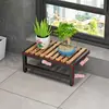 Tablero de Extensión para Repisa de Ventana Repisa de Balcón Ampliada Estante Largo para Macetas Estante de Almacenamiento para Suculentas en Ventana Soporte de Plantas Apilable