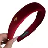 Faixa de Cabeça Retrô de Veludo Esponjoso de Cano Alto para Mulheres, Faixa de Cabeça Larga para Lavar o Rosto, Faixa de Cabeça de Alto Padrão para Outono e Inverno, Faixa de Cabeça, Acessórios de Cabelo