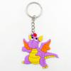 Llavero de dinosaurio europeo y americano transfronterizo para fiesta, regalos pequeños, manualidades de PVC, colgante para coche, joyería, juguetes de dinosaurio