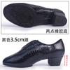 Dapa Zapatos de Danza Latina de Cuero para Mujer Zapatos de Danza Cuadrada Danza Marinera Jitterba Danza de Salón Estampado de Piedra Piel de Vaca