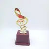 2020 notas musicales plástico dorado galvanizado pequeño trofeo premio recompensa etiqueta de contenido personalizable