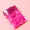 Cepillo de Pestañas de Mango Sólido, Cepillo de Pestañas Desechable para Extensiones de Pestañas, Pincel de Maquillaje Portátil Colorido, Herramientas de Belleza al por Mayor