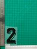 Jersey de carga negro-B tridimensional No. Pegatinas de transferencia térmica para brazaletes con letras, números y uniformes de pelota y camisetas.