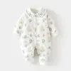 Mameluco para bebé, Ropa para bebé niña, Nuevo estilo de otoño e invierno, Algodón puro acolchado para bebé niño, Abrigo de algodón cálido engrosado, Abrigo de algodón