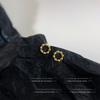 Aretes de Argolla Redonda Pequeña sin Dormir para Mujer Aguja de Plata Simple Pequeño Moderno Combinable Aretes Coreanos de Sentido de Alta Gama