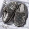 Pantuflas de Algodón para Mujer 2026 Nuevo Otoño/Invierno Hogar Interior Felpa Cálidas Engrosadas Pantuflas de Algodón para Pareja