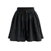 Shorts de Pierna Ancha Talla Grande para Mujer Verano 100kg Pantalón Falda de Gasa Gordita Cintura Elástica Sueltos Versátiles Estilo Coreano Pantalones Casuales