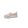 Nuevos mocasines cruzados de strass para mujer talla grande, estilo coreano slip-on ligeros antideslizantes de suela gruesa que aumentan la altura tenis temu