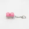 Llavero de pata de gato simulada transfronterizo, probador de interruptores de teclado, juguete para aliviar el estrés, colgante lindo para bolso, gadget para aliviar el estrés