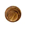Bandeja sólida de madera de acacia transfronteriza, bandeja de té para el hogar, bandeja de comedor, bandeja de frutas de madera estilo japonés, plato rectangular ovalado
