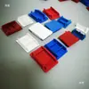 Accesorios Sísmicos, Tapa Final de Soporte de Enchufe de Acero, Tapa de Enchufe para Riel Fotovoltaico Cuadrada de Plástico, Tapa Final de Acero en Forma de C