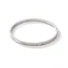 Pulsera de Acero Inoxidable Europea y Americana Moda Simple Doble Raya 7 Diamantes Clásico Lujo Ligero Colorido Resistente al Lavado Joyería de Acero de Titanio