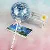 Bandera de Cuero Brillante Reflectante de PU Estrella de Cinco Puntas Inserto para Pastel de Cumpleaños Horneado Tarta Postre Mesa Tarjeta Inserto de Nube
