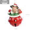Adornos navideños Hong Kong Heng, campanas de hierro, colgantes para árbol de Navidad para ancianos, muñeco de nieve, suministros navideños creativos colgantes