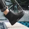 Botas de lluvia engrosadas para mujer, suela blanda, estilo coreano, transpirables, impermeables, resistentes al desgaste y a los olores, zapatos de goma, botas de lluvia de moda para adultos de media pantorrilla para hombre, para invierno