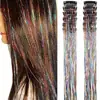 Pacote com 12 Grampos de Cabelo Metálicos Brilhantes Dourados com Fio de Metal Brilhante para Extensão de Cabelo Peruca Fio de Lurex