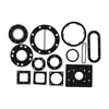 EPDM NBR Silicone Borracha Fluorada Grafite Metal Amianto Borracha PTFE Junta Plana Espessada Flange Redonda Fixa