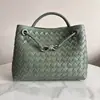 Bolsa Tote Tecida de Couro Genuíno Estilo 2025 para Mulheres, Bolsa de Mão e Bolsa Transversal Versátil de Grande Capacidade, Retro Europeu e Americano Estilo Chanel