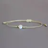 Pulseira Tecida de Novo Produto Transfronteiriça Pulseira de Corda Trançada com Pedra Natural Pulseira com Cordão Lunar da Lua