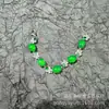 Pulsera de calcedonia helada, ágata blanco helado de alta calidad, pulsera de plata bañada con incrustaciones de jade, nueva joyería de estilo nacional chino, pulsera de regalo